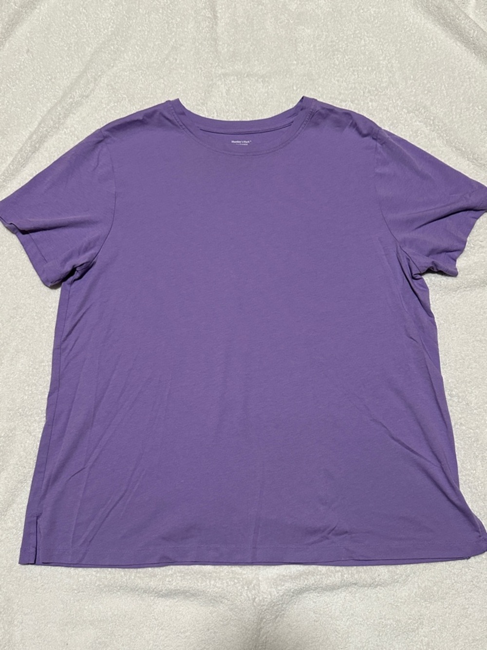 Member’s Mark Ladies Essential Crewneck Short Sleeve Tee - Purple - Size XL